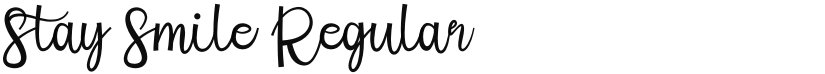 Stay Smile font download