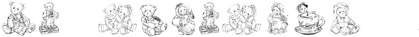 KR Adorable Teddies font download