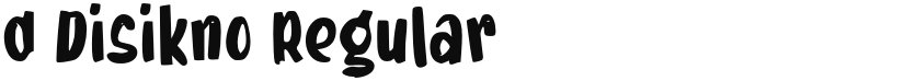 d Disikno font download