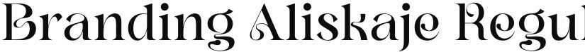 Branding Aliskaje font download