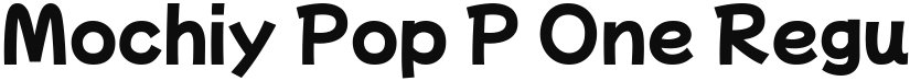 Mochiy Pop P One font download