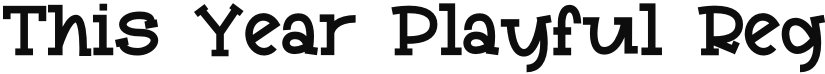 This Year Playful font download