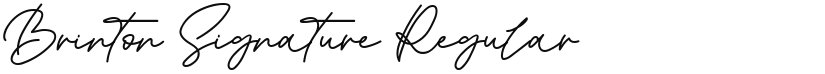 Brinton Signature font download