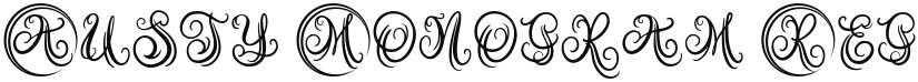 Austy Monogram font download