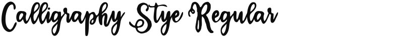 Calligraphy Stye font download