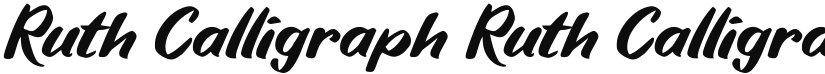 Ruth Calligraph font download