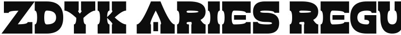Zdyk Aries font download