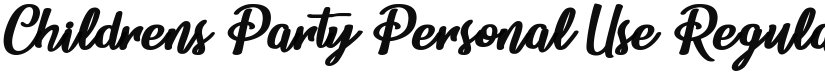 Childrens Party Personal Use font download