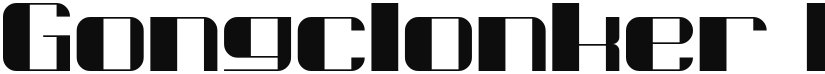Gongclonker font download
