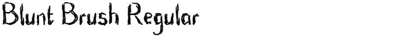 Blunt Brush font download
