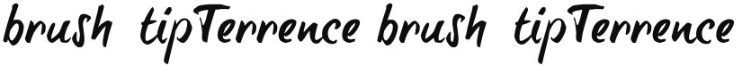 brush-tipTerrence font download