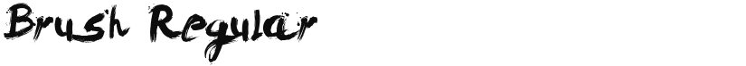 Brush font download