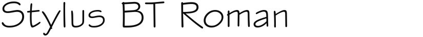 Stylus BT font download