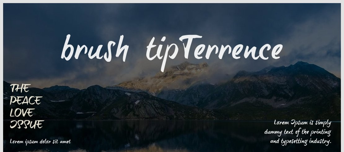 brush-tipTerrence Font