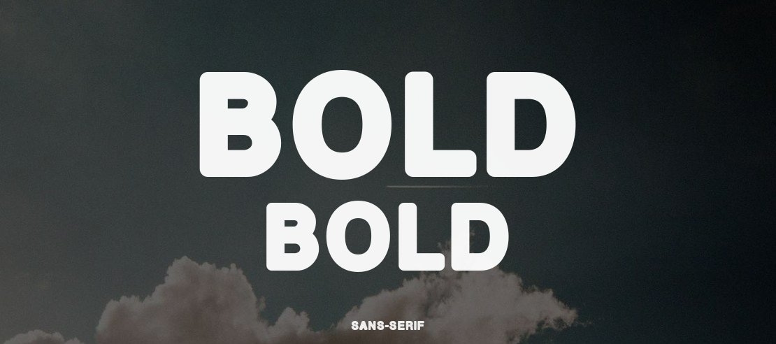 Bold bold Font